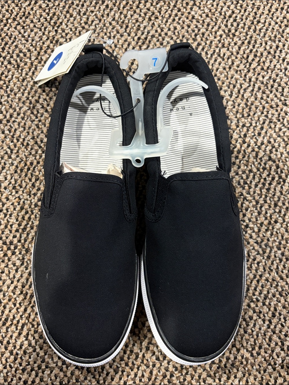 a new day Black Slip-On Loafers